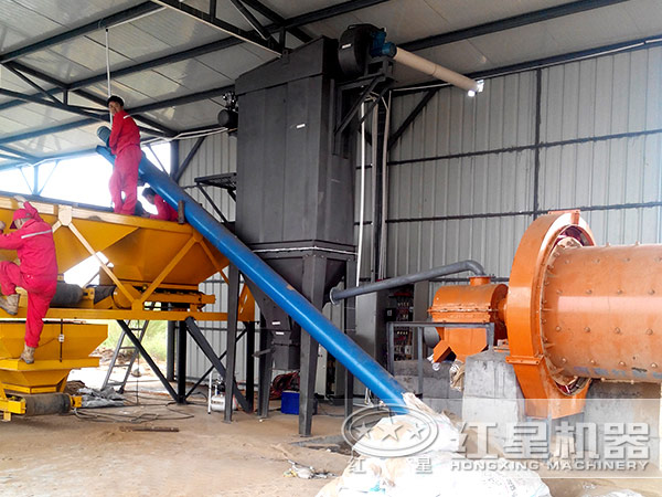 小型粉煤灰问鼎官网_问鼎（中国）安装现场