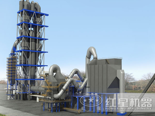 石灰窑生产线结构图 石灰窑生产线结构图